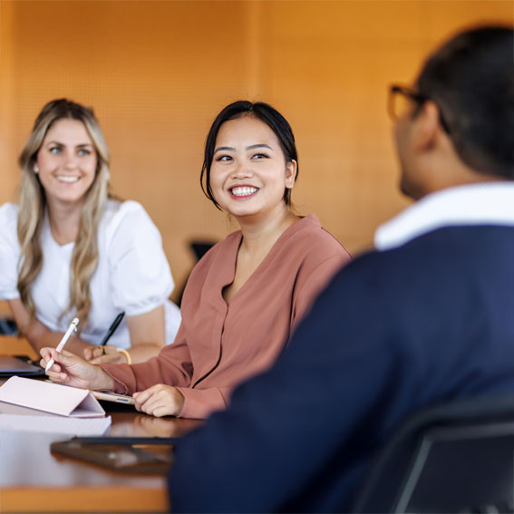 Students at a desk